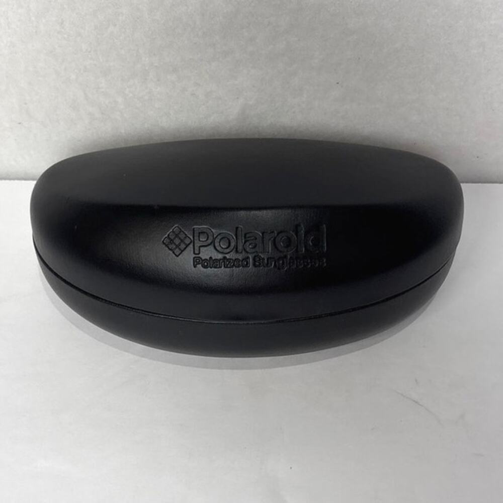Polaroid Hard Clamshell Case Eyeglass Sunglass Case Black Authentic